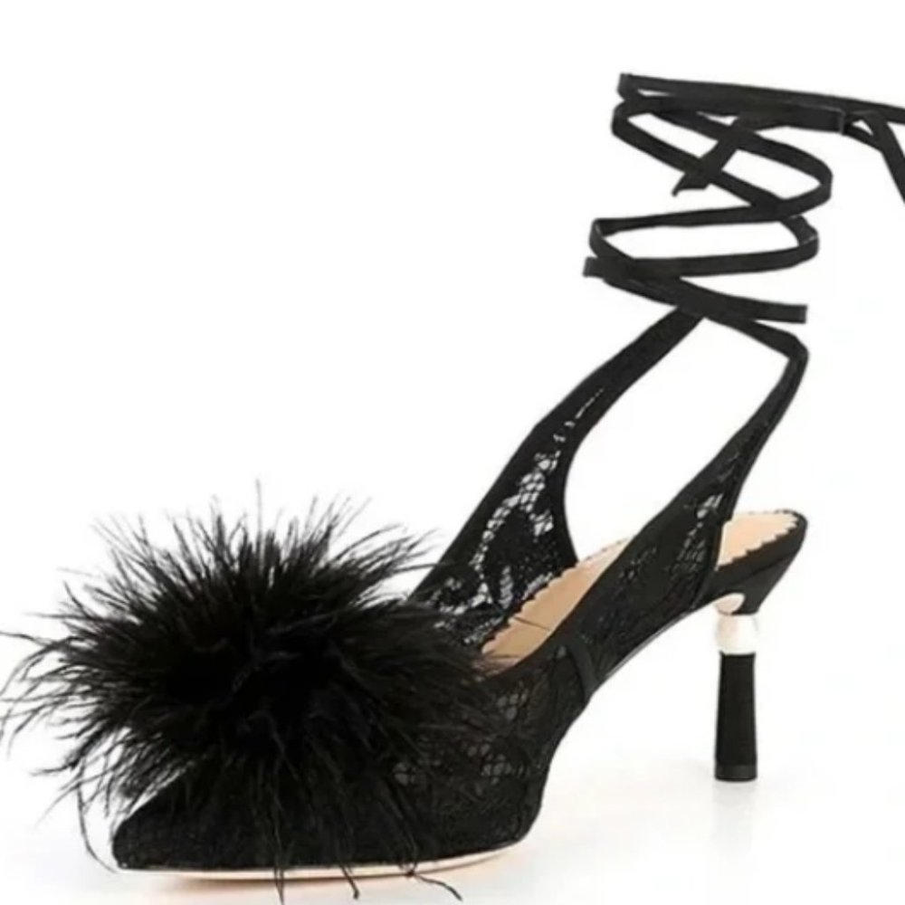 Antonio Melani   Pom Ankle Wrap Floral Lac